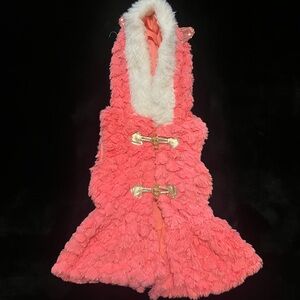 Pink Furry Vest